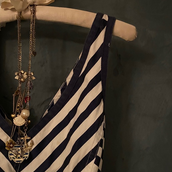 Jones New York Signature navy/cream, chevron dress - Picture 12 of 16